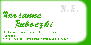 marianna ruboczki business card